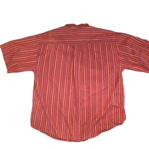 Vintage Benetton Striped Button Up Shirt‎ Short Sleeve Casual Menswear Size XL